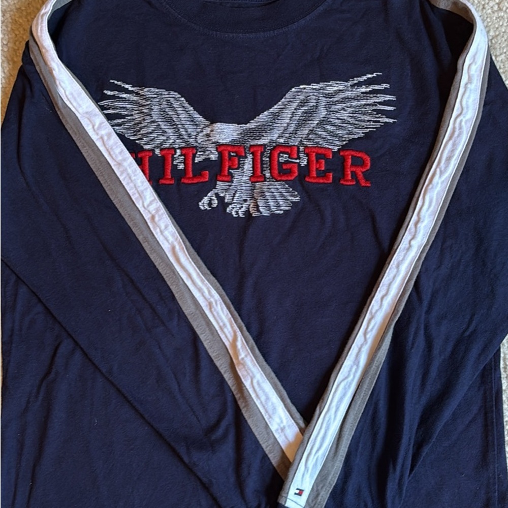 Tommy Hilfiger Dark Blue Crew Neck Shirt